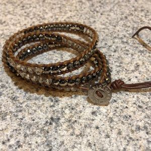 Victoria Emerson 3-wrap brown bracelet